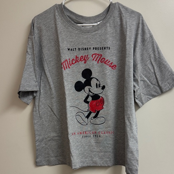 H&M Other - H&M Gray Mickey Mouse Tee